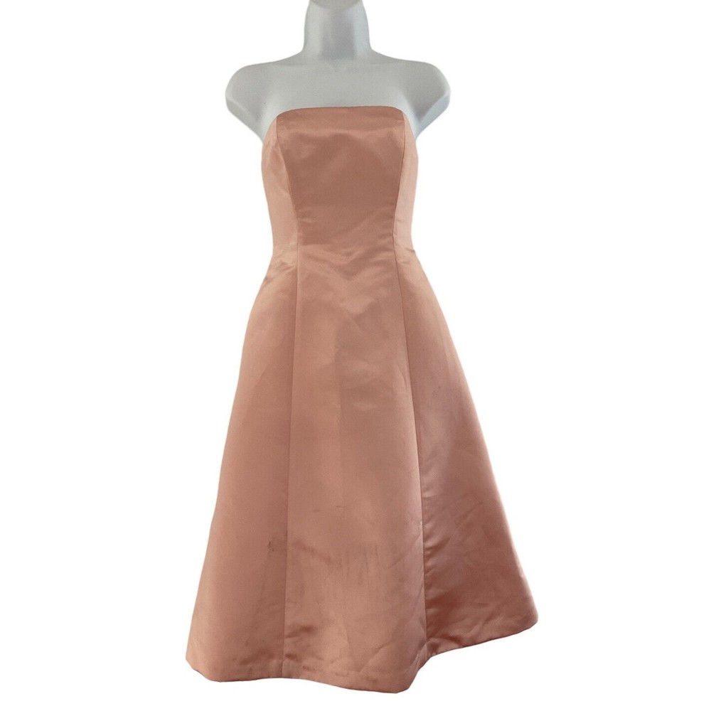 BCBG MaxAzria Women's Dress Size 0 Tube Short Silk Strapless Pls Read